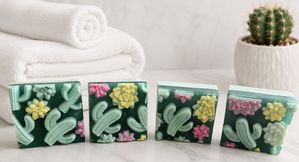 Crazy Cactus and Succulents Soap