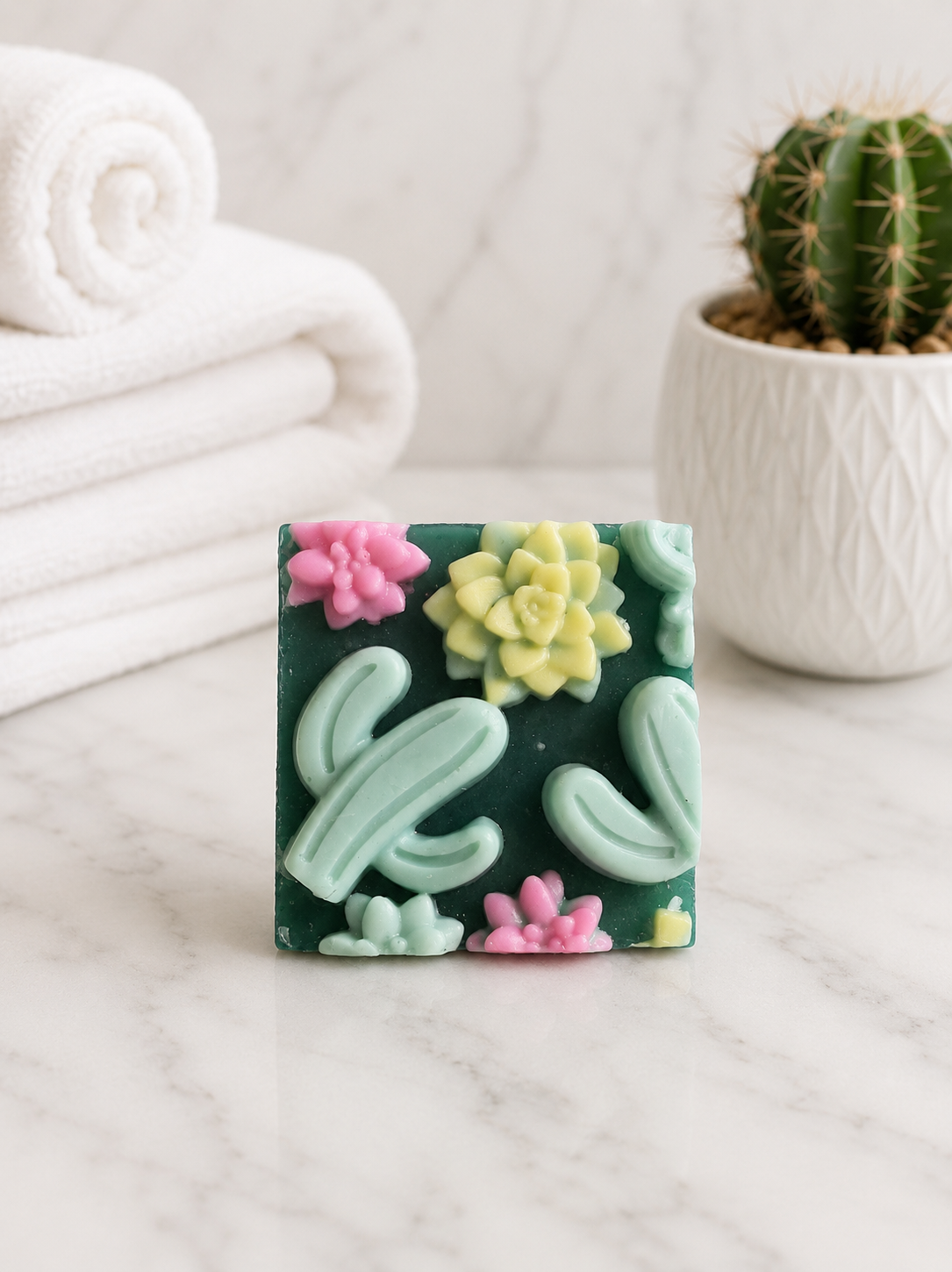 Crazy Cactus and Succulents Soap