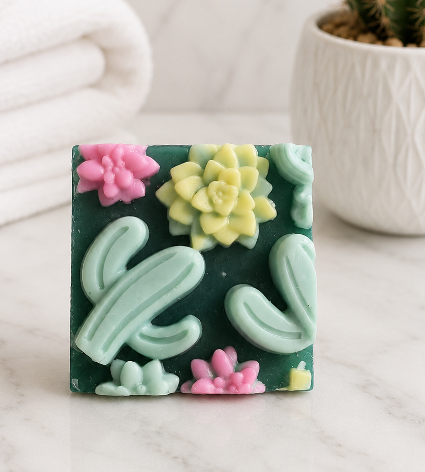 Crazy Cactus and Succulents Soap