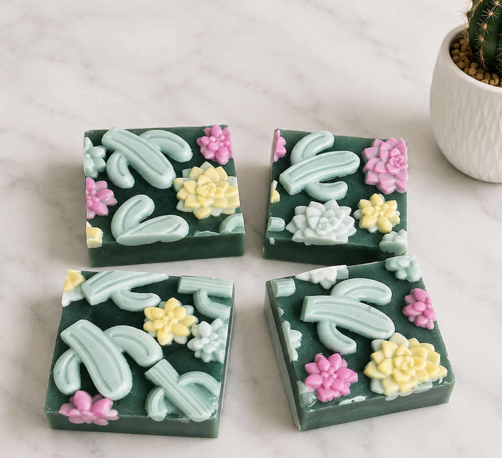 Crazy Cactus and Succulents Soap