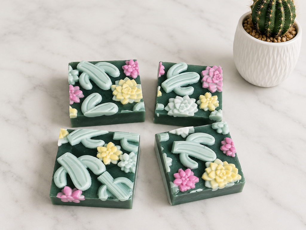 Crazy Cactus and Succulents Soap